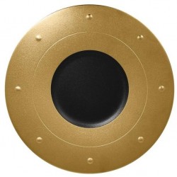 Metalfusion talíř kulatý pr. 31 cm, černo-zlatý