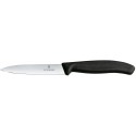 Nůž na zeleninu hladký, Černá, (L)212mm