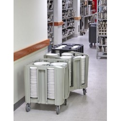 Přepravní a skladovací vozík na kulaté talíře, kompaktní, řada S, kapacita (ks): 350 talířů Ø229 mm nebo 280 talířů Ø 235 až 305