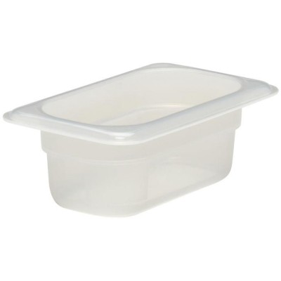Nádoba z průhledného polypropylenu GN 1/9, 0,57 l, H 65 mm, GN 1/9, 0,57L, Průhledná, 108x176x(H)65mm