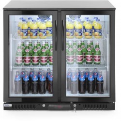 Barová lednice s dvojtými dveřmi 200 l, 2/10˚C, 220-240V/160W, R600a, 900x500x(H)900mm